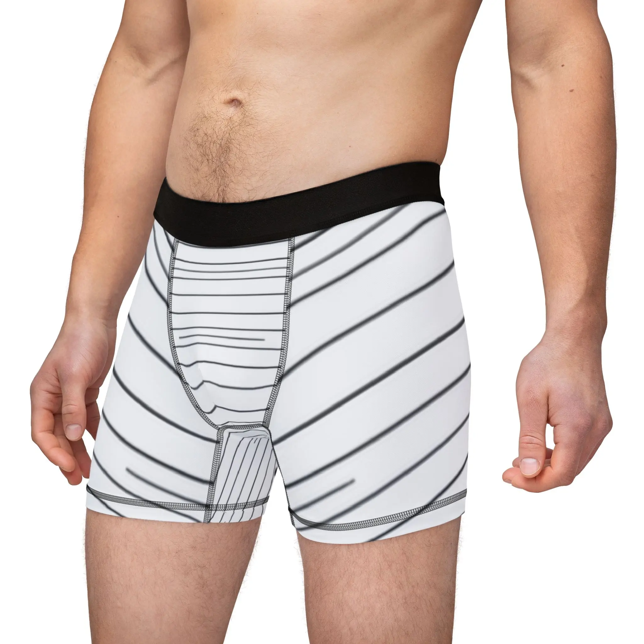 Diagonal Black Striped Boxer Shorts | Men's Boxers