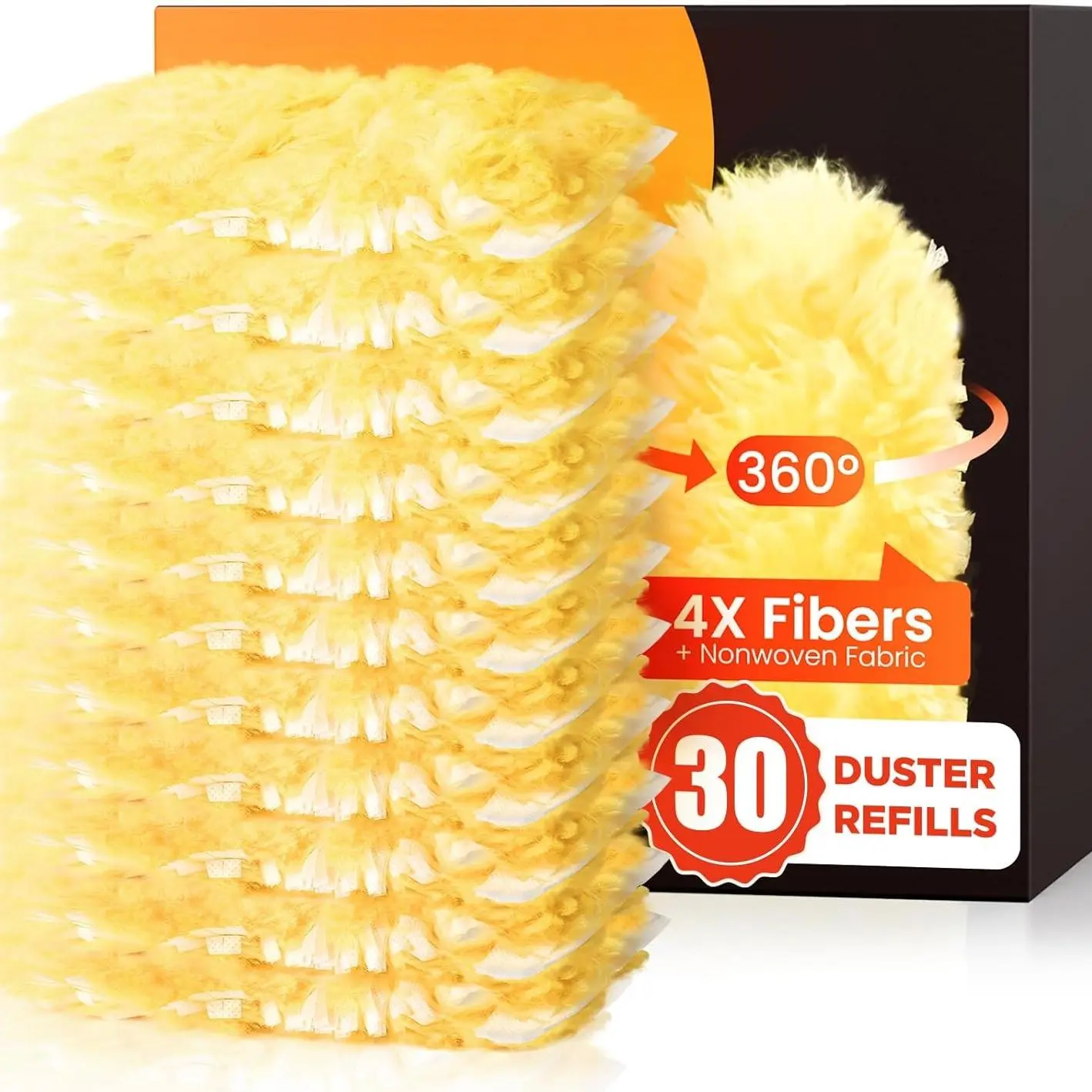 Duster Refills 360 for Swiffer 30 pcs & Handle & Extendable Handle*1 Disposable Feather Duster Multi Surface Refills Cleaning