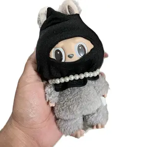 Labubu Black Ski Mask, Cute Street Wear Design