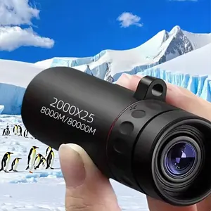 Mini telescopic monocular telescope 2000X25 HD high power for mobile phones, suitable for concerts, compact and portable, outdoor photography and sightseeing, a small gift for Christmas and New Year