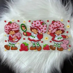 #137 UVDTF Wrap 16oz Cup Wrap Decorative Stickers Waterproof Glass