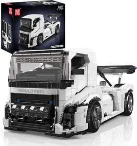 Mould King Knight Truck Construction Kit 10036 1604+ Pieces Creative Sports Car Model Building Blocks Toy for Children 14+ Adults Static Version