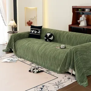 Modern Minimalist Thick Sofa Throw Blanket, Anti-Slip Wrinkle-Resistant All-Season Use, ///ivory Colors, Home Decor Upgrade Tool, Sofa Couch Covers, Sofa Slipcover