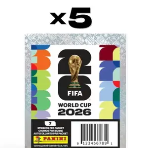 2026 Panini FIFA World Cup Soccer 5 pack bundle - U.S. Version