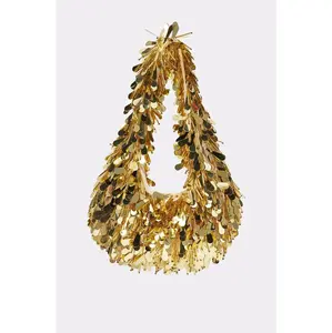 THE NOSTALGIA SEQUIN PURSE IN GOLD