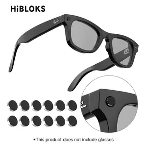 SummerVibes  HIBLOKS For Ray-Ban Meta & Gen 2 Wayfarer RW4012/RW4008/RW4006 Skyler Headliner & Oakley Meta HSTN Smart Glasses Shading Sticker Low-Tack LED Light Blocking
