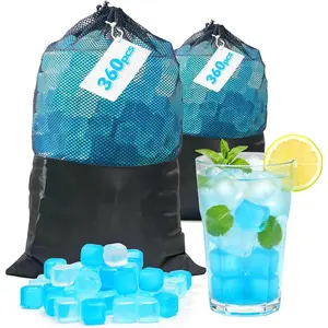 720 Pack  Ice Cubes for Drinks,  Ice Packs for Lunch Boxes or Coolers, Refreezable Plastic Ice Cubes Without Diluting Drinks for Party Hosts & Outdoor Enthusiasts