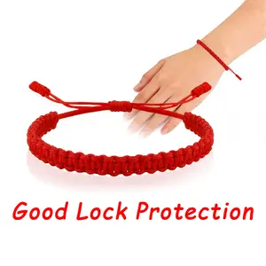 Good Luck Protection Bracelet, Red Bracelet for Women, Red String Bracelet Adjustable Tibetan Buddhist Bracelet, Handmande Gift
