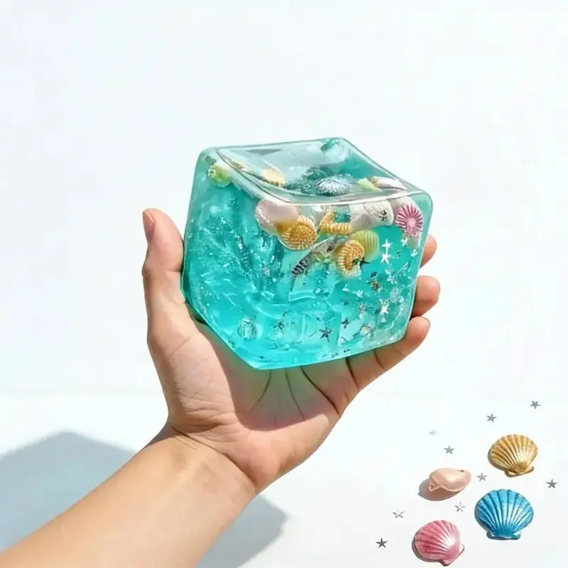 Ocean Shell Stress Relief Toy, Realistic Rubik's Cube Squeeze Toy, Infinite Decompression Fidget Toy, Anxiety Relief, Birthday Gift