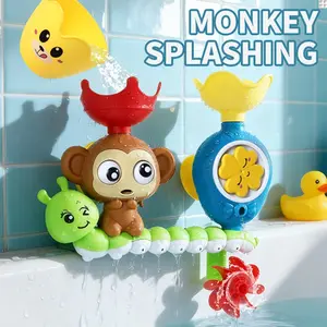 Kids Bath Toy Set with Small Cup, Interactive Water Play Toys for Boys and Girls, Unisex Appeal Bathroom Fun Gift for Ages 3+