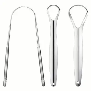 Stainless Steel Tongue Scraper Cleaner Set, 1-4 Counts U‑Shaped Tongue Cleaners for Fresh Breath, Oral Hygiene Tool for Adults, Oral Hygiene Essentials, Tongue Scraping Tool
