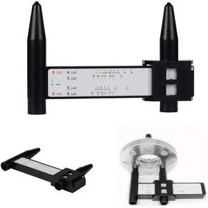 Wheel Rim Bolt Pattern Measure Gauge Tool Common 4/5/6/8 Lug Car PCD Ruler