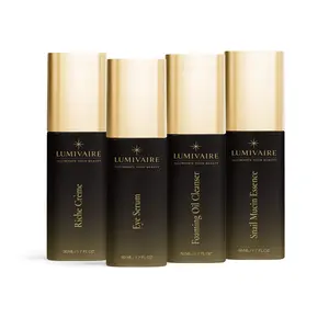 Must Have Dailys: Cleanser Snail Mucin Essence Riche Crème Eye Serum 4-Pack 50ml Each Lumivaire Skincare Set