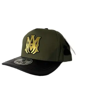 Green Cap with Gold Plaque DJb HATS