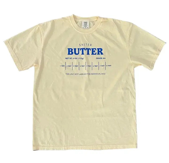 Salted Butter on Comfort Colors Butter Tee