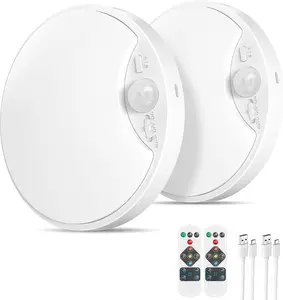 【2X Longer Runtime】MATULSA Magnetic Rechargeable Ceiling Light with Motion Sensor & Remote, Massive 10000mAh Battery, Wireless No Wiring LED Overhead Light, 3 Color Modes for Closet, Pantry, Bathroom, Hallway,campingessentials,outdoorfurnitureset,campingg