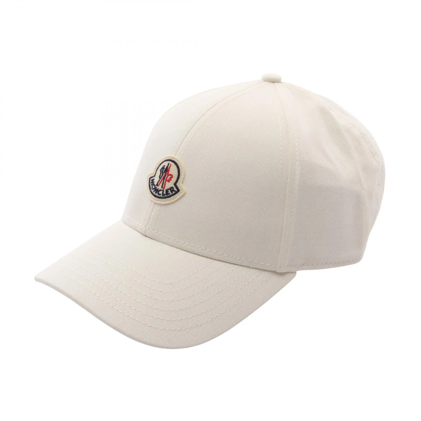 Pre-owned MONCLER Cotton Small Leather Goods Logo Patch Baseball Cap