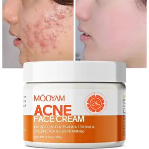 [FDA Certified] MOOYAM — Acne Scar Cream (50ml): Centella Asiatica & Snail Repair Cream. Formulated with Salicylic Acid to effectively treat acne and fade acne marks. Fragrance-free and preservative-free; gently repairs sensitive teenage skin.