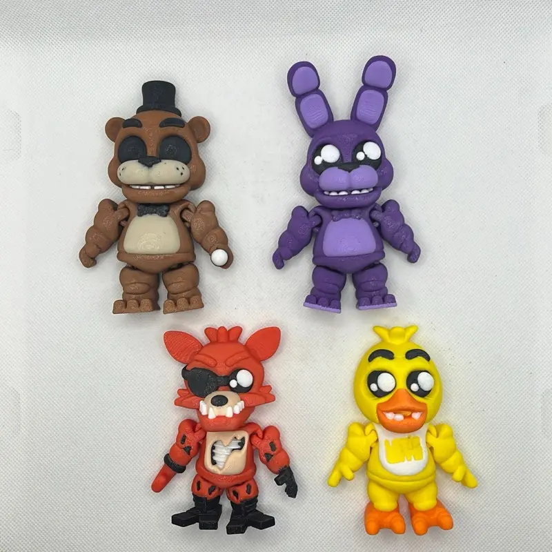 FNAF Articulated 3D Printed Collectibles 4” tall