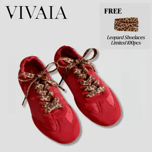 VIVAIA Arch Support Re-Nylon Jogger Style Sneakerina Sneakers, Retro Ballerina Sneakers, Ballet Flats Suede-Like Integrated Insole Lightweight, Arch Support Sneakers, City Walking , Tennis shoes, Travel Essential (YANCY) SpringStatements, SpringFresh