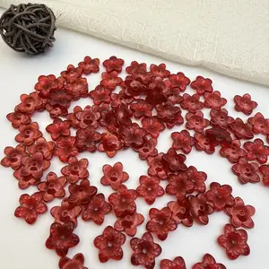 Glass five-petal flower