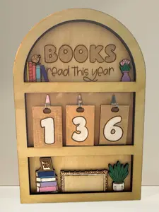 Mini Book Shelf Counter