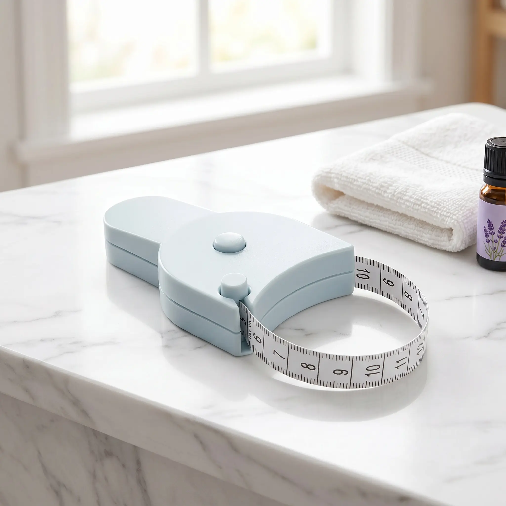 Adjustable Body Measurement Tape| Auto-Retract System & Pin-Lock Accuracy| For Weight Loss Journals, Bodybuilding & Clothing Tailoring| Viral TikTok Fitness Tool-YY0