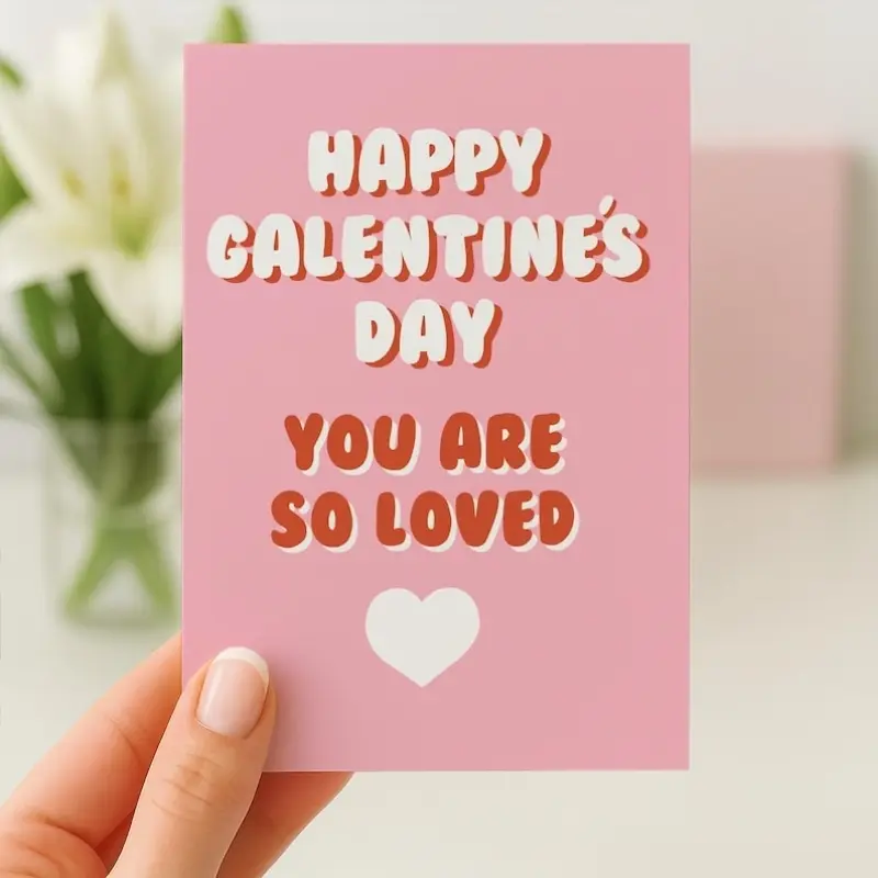 （1 Card with 1 Envelope）Galentine's Card, Best Friend Card, Soul Sisters, Friend Appreciation, Cute Card For Friend, Funny Galentine's Card