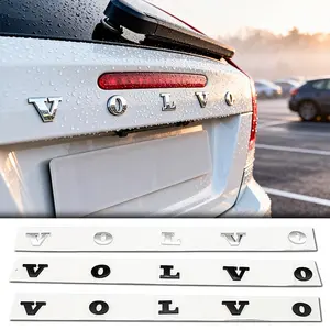 3D Car Emblem Sticker Set, Fits Volvo Models Xc60/xc90/s60/s80/v40/v60/t5/t6/awd, Enhances Vehicle Appearance & Functionality
