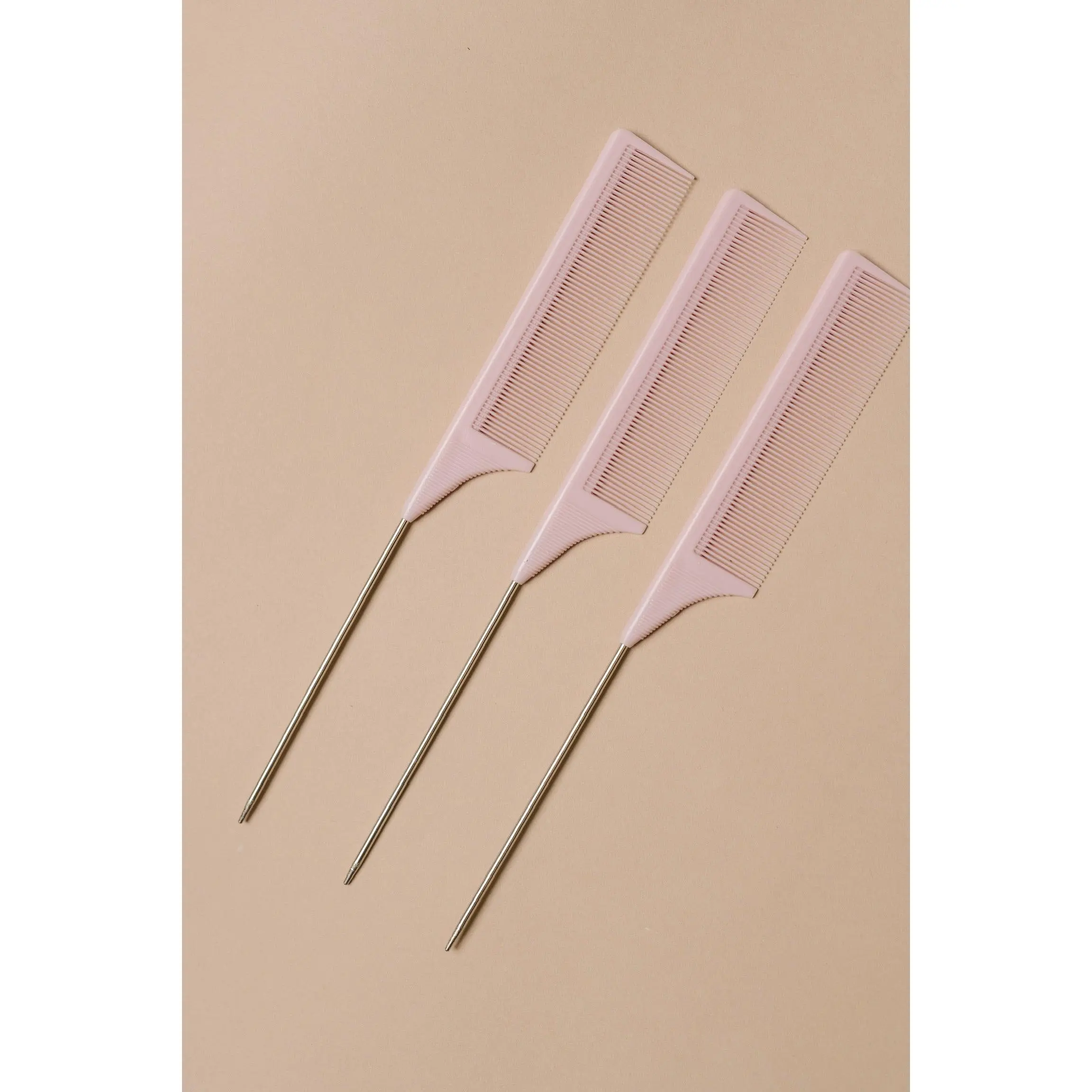 Salee 3-Pack Rat Tail Parting Combs - Precision Parting for Braids, Sleek Styles and Everyday Use