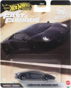Hot Wheels Premium 2026 Fast & Furious Franchise Lamborghini Aventador Coupé, 1:64 Scale Diecast Model Car