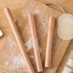 Premium Beech Wood Rolling Pin - Ergonomic, Non-Stick Dough Roller for Pizza, Pie, Cookies & More - Durable Kitchen Baking Tool with Comfort Grip Handle