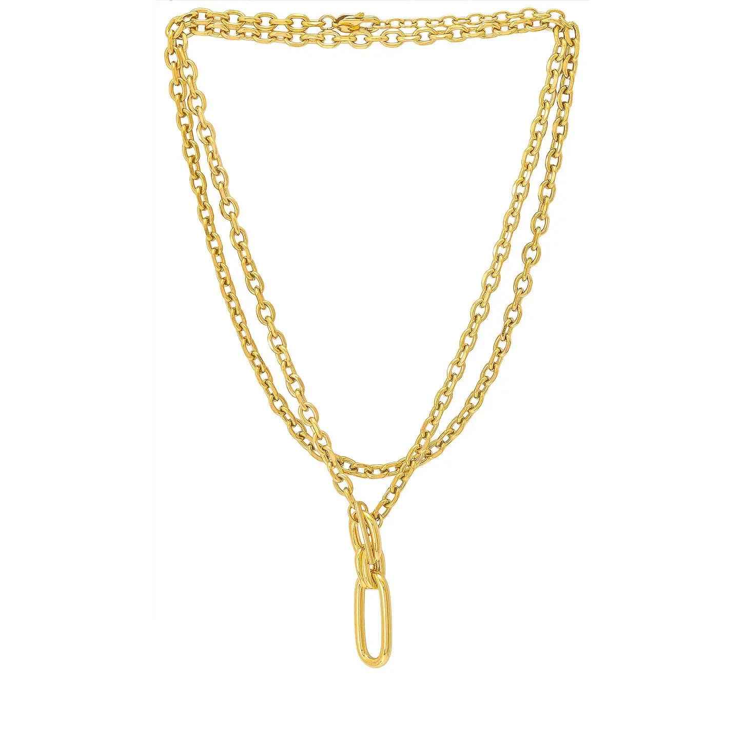 petit moments Carabiner Necklace in Gold petit moments Carabiner Necklace in Gold