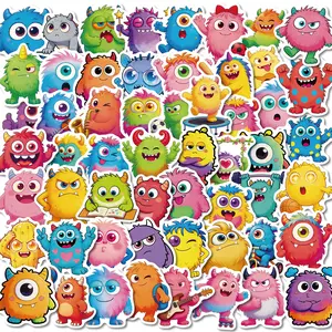 56 Adorable Monster Stickers, Suitable for Scrapbooks, Diaries, Laptops, Water Bottles, Cars, Car Decals, and Other Items with A Faith-based Design, Making Them A Positive Gift.