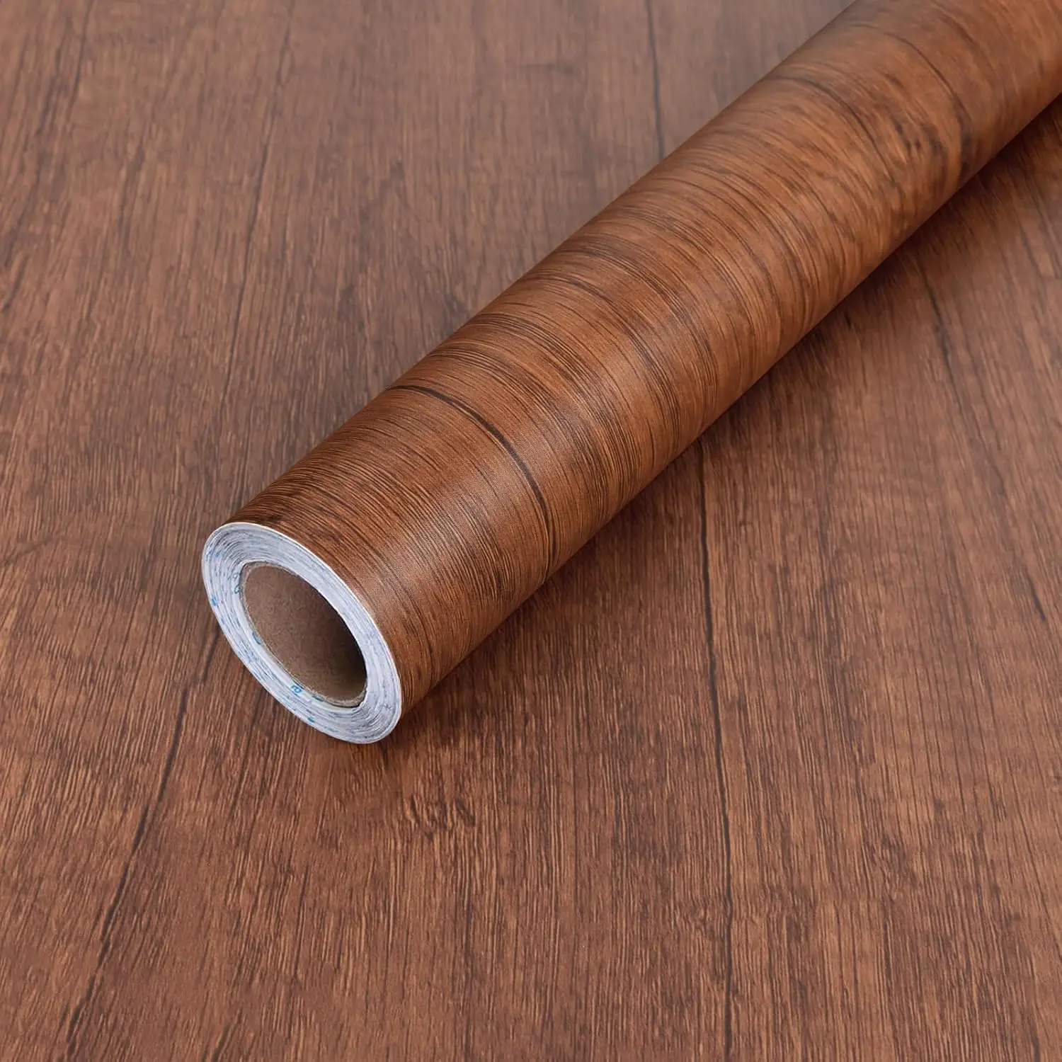 Wood Grain Contact Paper Peel and Stick Wallpaper for Cabinets Furniture | 17.7"x118" Brown Self-Adhesive Removable Vinyl Film Decor for Countertops Drawers Shelf Liner Home Furniture Renovation