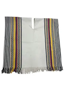 Colombian Poncho Fino – Authentic Unisex Handmade Beige Cape