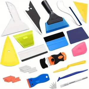 Window Tint Kit & Vinyl Wrap Tools, 43PCS Professional Tools, Windshield & Car Wrap Tint Squeegee, Knife Cutter Kit, Felt Squeegee Tinting Kit, Essential Tinting Kit for Film Installation