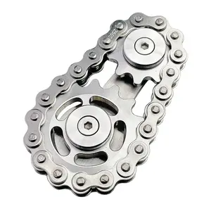 [2025 NEW FIDGET]Bike Chain Sprocket-Inspired Fidget Spinner Toy for Stress Relief, Focus Improvement, and Muscle Stimulation for Ages 8+ Years,Perfect Gift.