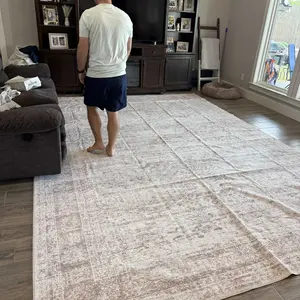 Art&Tuft Classic Geometric Indoor Area Rug - Large, Soft, Non-Slip, Stain-Resistant, Machine Washable Rugs for Bedroom, Household Decor (Various Sizes), Machine Washable Rug,back to school,dorm essentials,home decor,home essentials