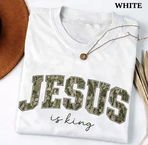 Camo Jesus is King Unisex Shirt, Hunting Wife Camo Mom Mama Tee, Hunting Gifts for Hunters