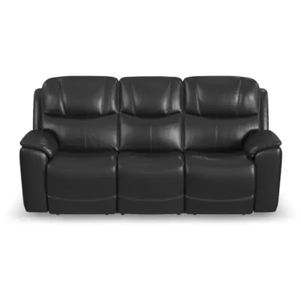 Flexsteel Crew Power Leather Reclining Sofa