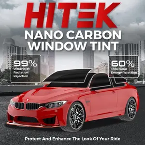 Hitek Nano Carbon Window Tint Precuts - 99% UV & 60% Solar Energy Rejection for Enhanced Car Protection