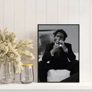 Patrick Bateman Poster - American Psycho Wall Art, Black And White Cult Film Print, Dark Aesthetic Decor, 2000S Movie Poster, Film Poster, Canvas Decoration, Unframed