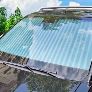 Easy-to-install Automatic Retractable Car Sun Shade - Protects Against UV Rays, Heat Insulation, Sun Visor
