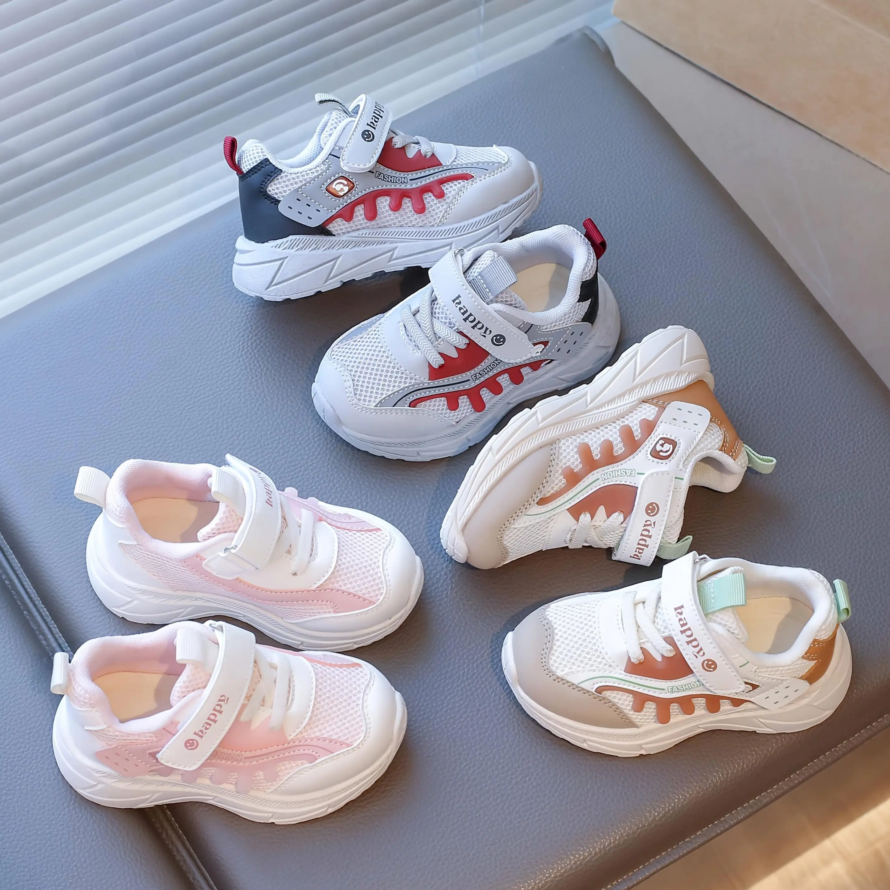 Unisex Toddler Walking Sneakers, Kids Cool & Breathable Casual Trainers - Non-Slip, Light for Play, Soft Toe Footwear for Spring & Autumn Everyday Use, Unisex Style