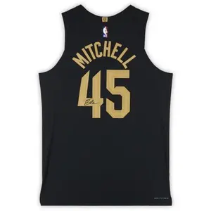 Framed Donovan Mitchell Cleveland Cavaliers Autographed Nike Black Statement Authentic Jersey - Fanatics Authentic Certified