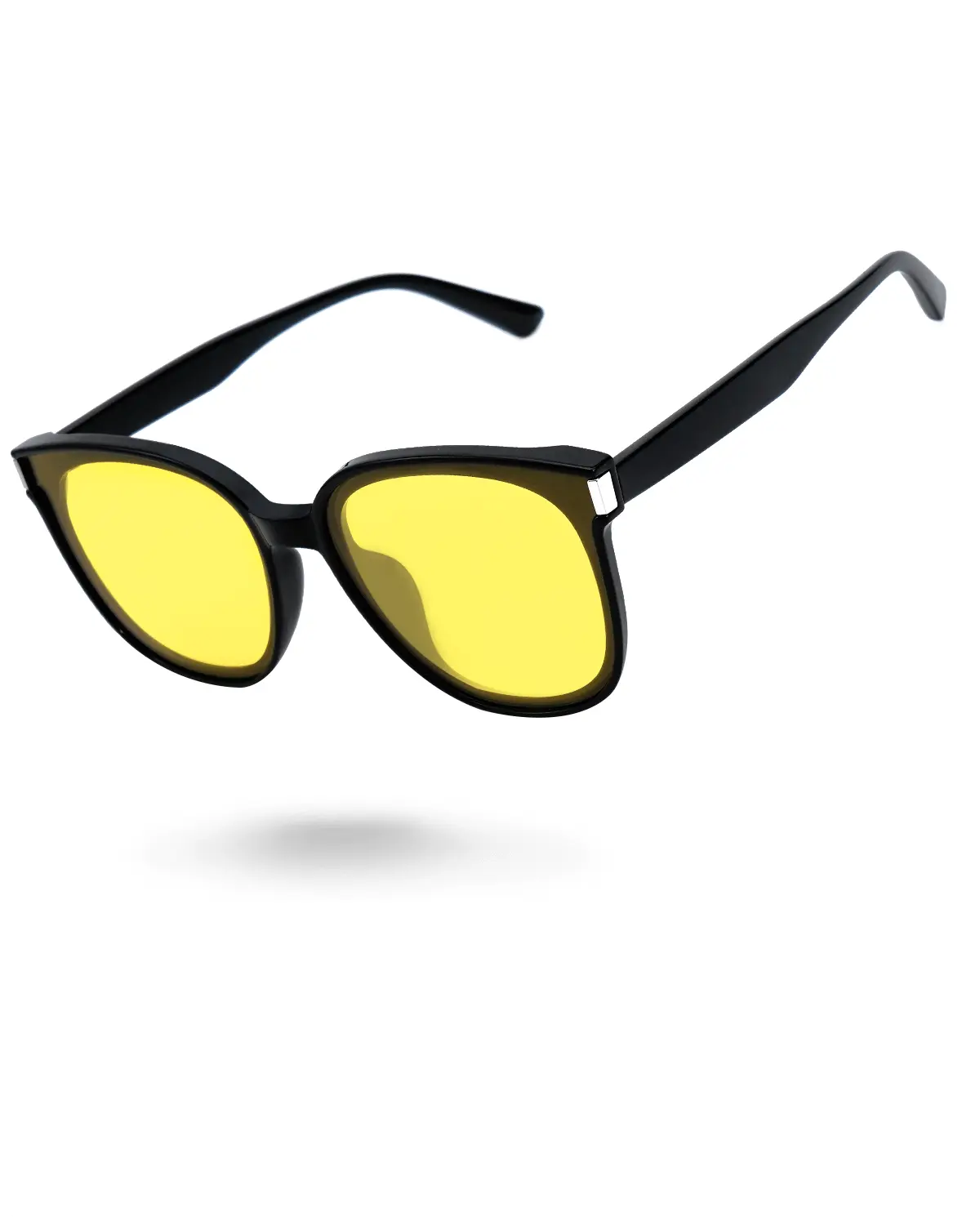 Meeloog Night Vision Driving Glasses for Men Women Anti Glare Polarized HD Yellow Lens Unisex Design Enhance Night Drive Safety ST0027