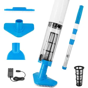 Cordless Handheld Pool Vacuum 3 in 1, 90 Mins Runtime, Rechargeable Pool Cleaner with Telescopic Pole for Above Ground & Inground Pools, Hot Tubs