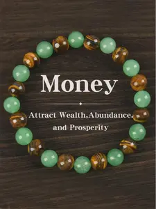 Arpurraina Money Attraction Bracelet Aventurine Tiger Eye Friendship Jewelry Protection Encouragement Gift Fashion Accessory Elegant Jewelry Bracelet