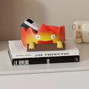 Creative Home Cartoon Decoration, Cute Flame Key Storage Display Piece, Figurine, Living Room Gift Decor, Entrance Hall Accessory, Funny Home Decor, Figurines Decor